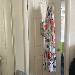 Nicole Miller Multi-Color Floral Maxi Dress